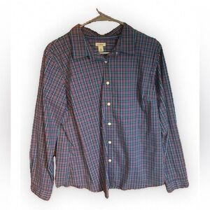 L.L. Bean Long Sleeve dress shirt plad colors